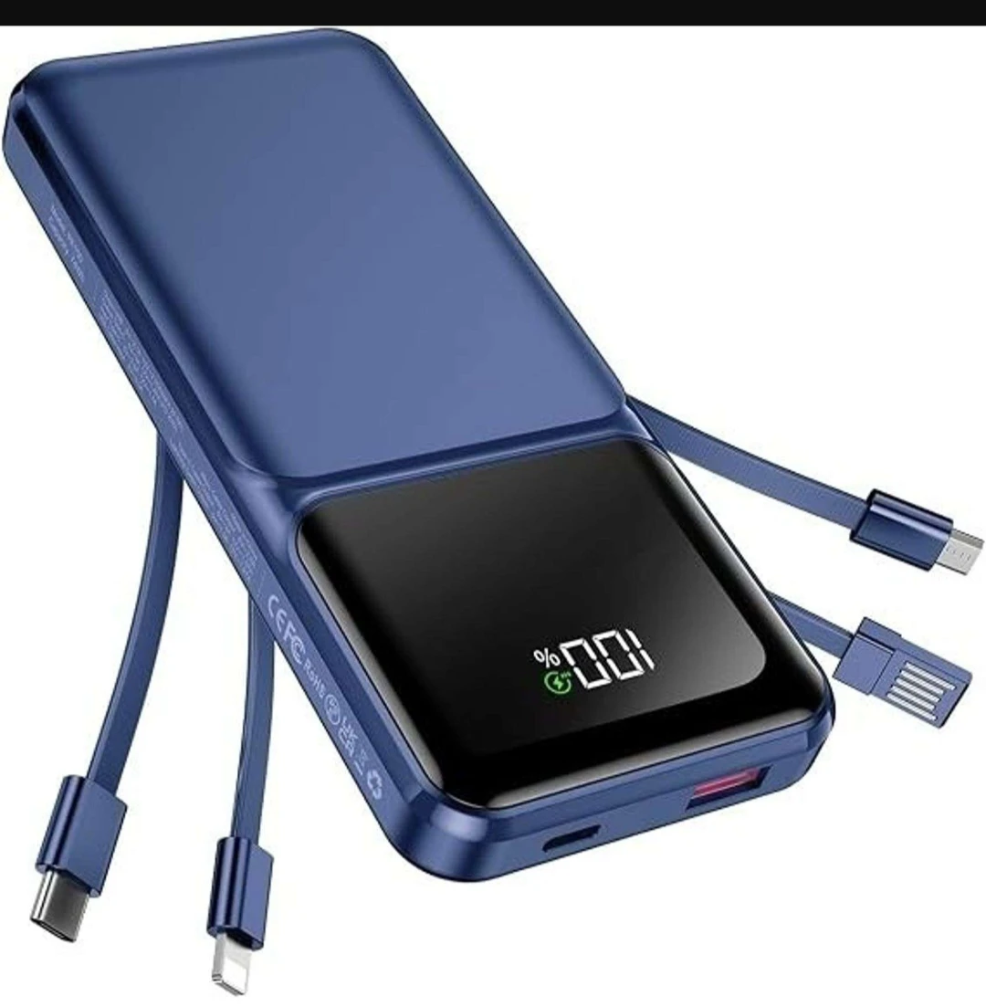 20000mAh All-in-One Portable Power Bank with 4 Built-In Cables - photo 5