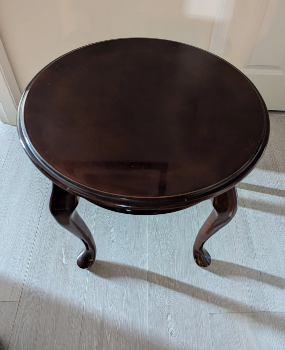 Side Table Rich Dark Mahogany Brown - photo 3