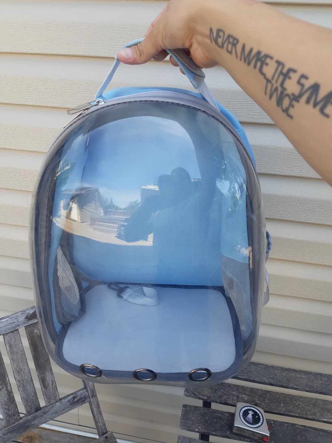 Modern Transparent bubble capsule cat carrier backpack - photo 4