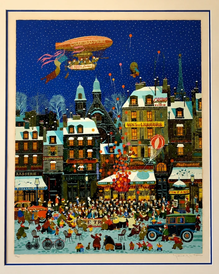 Vintage (1979) Hiro Yamagata Signed & Numbered Silkscreen Print