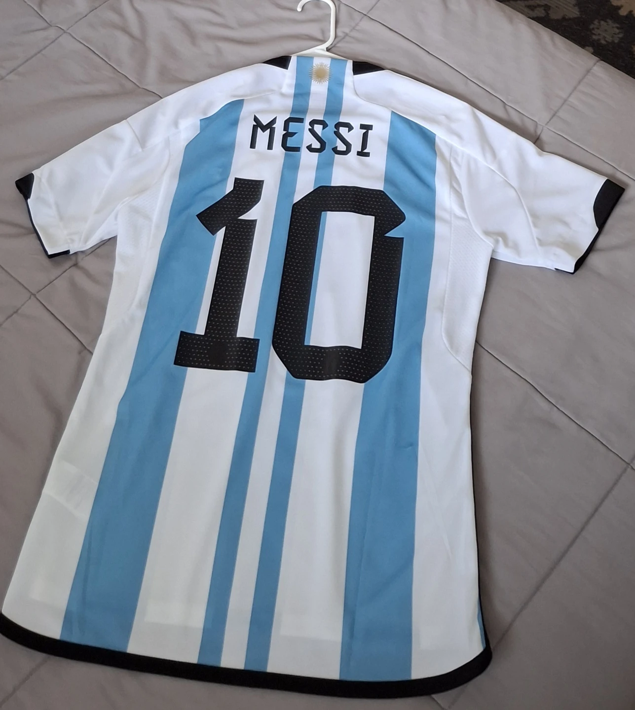 MESSI ARGENTINA 2022 HOME JERSEY 3 ⭐️ WC badge *BNWT* - photo 3