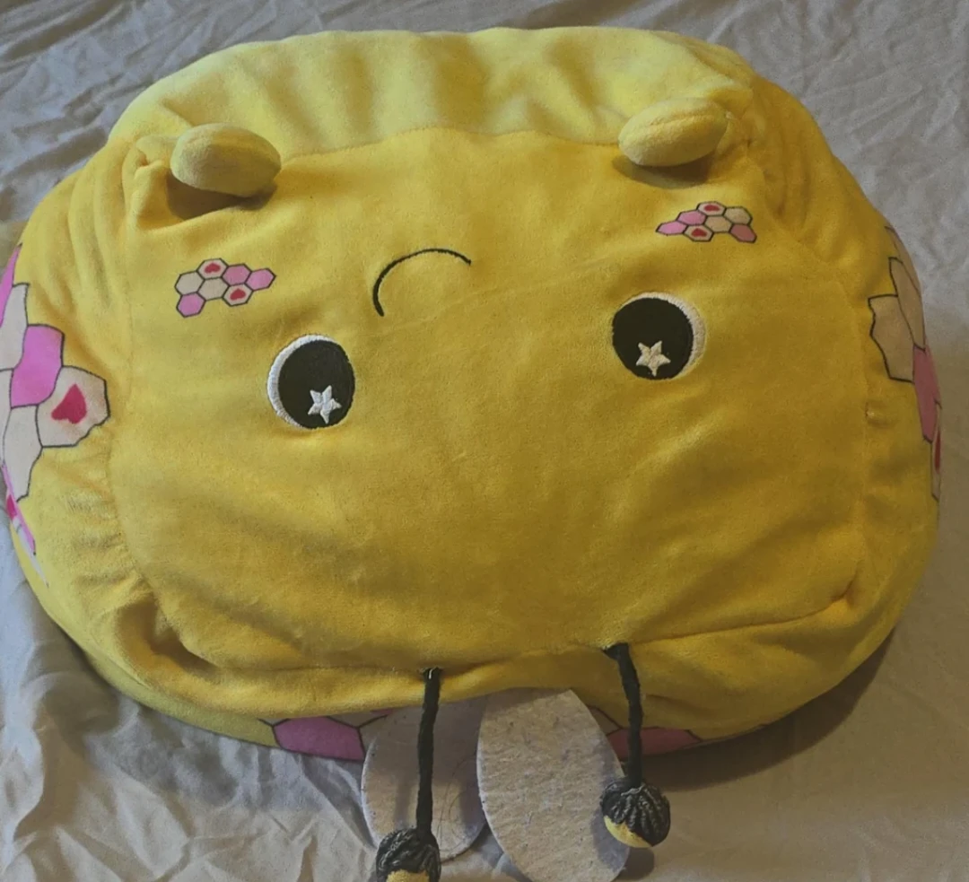 Yellow Bee Plush Pillow