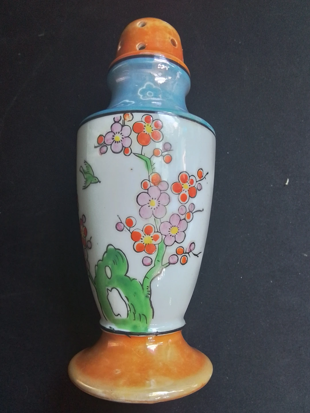 1930s Trico Nagoya Japan Lusterware Porcelain Sugar Shaker - photo 3