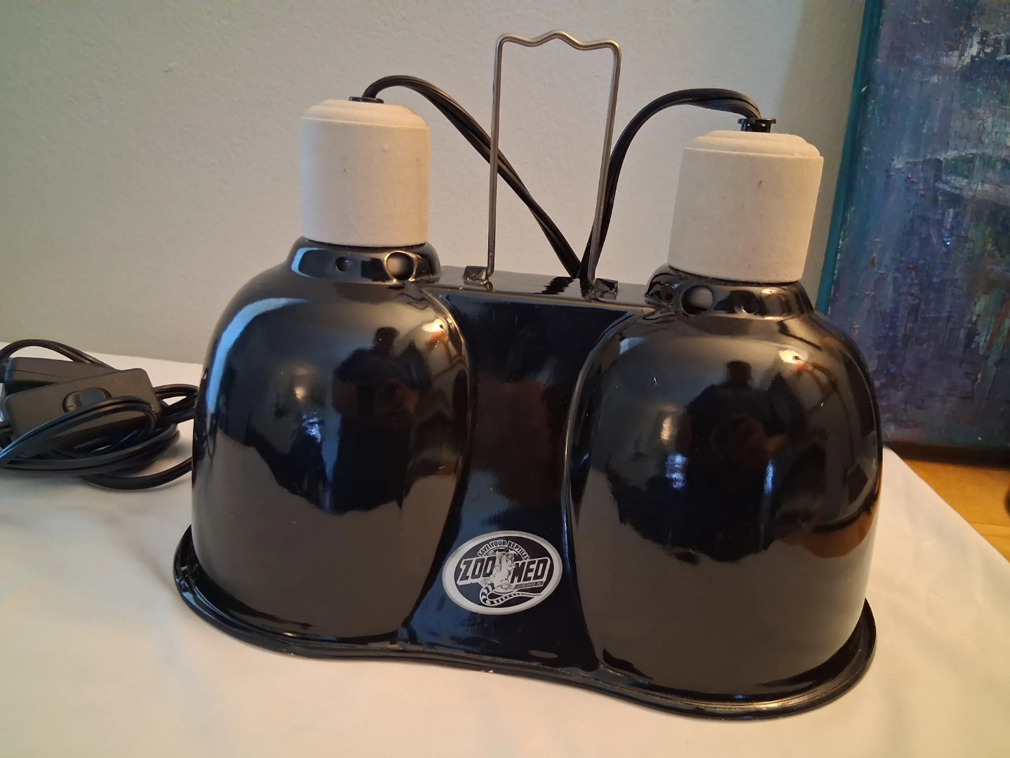 Zoo Med Dual Dome Lamp Fixture- $20 -