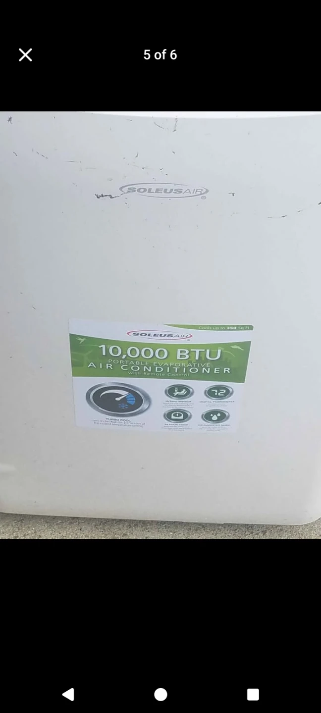 SoleusAir 10,000 BTU Portable Air Conditioner - photo 5
