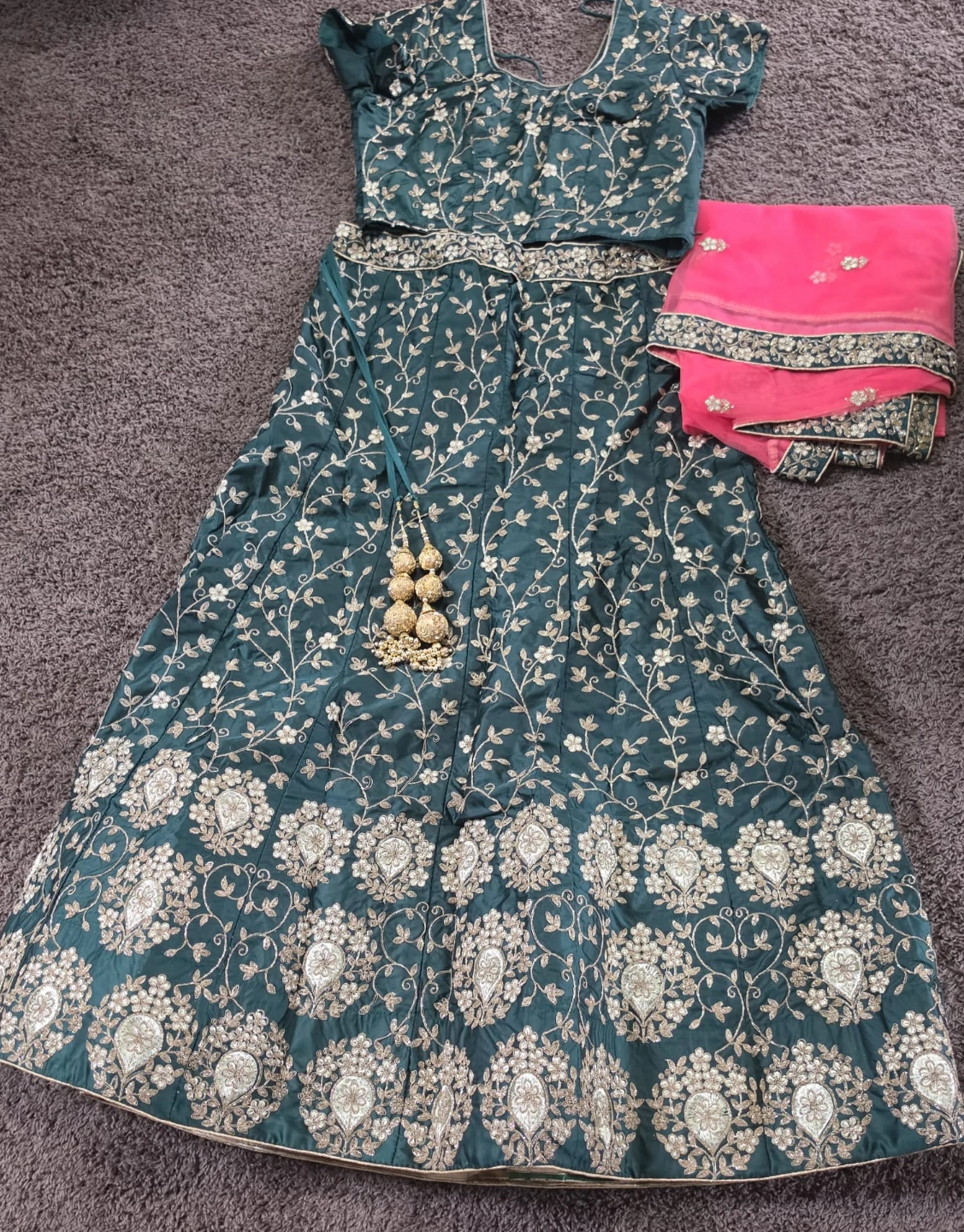 Embroidered Lehenga Choli with Dupatta - photo 2