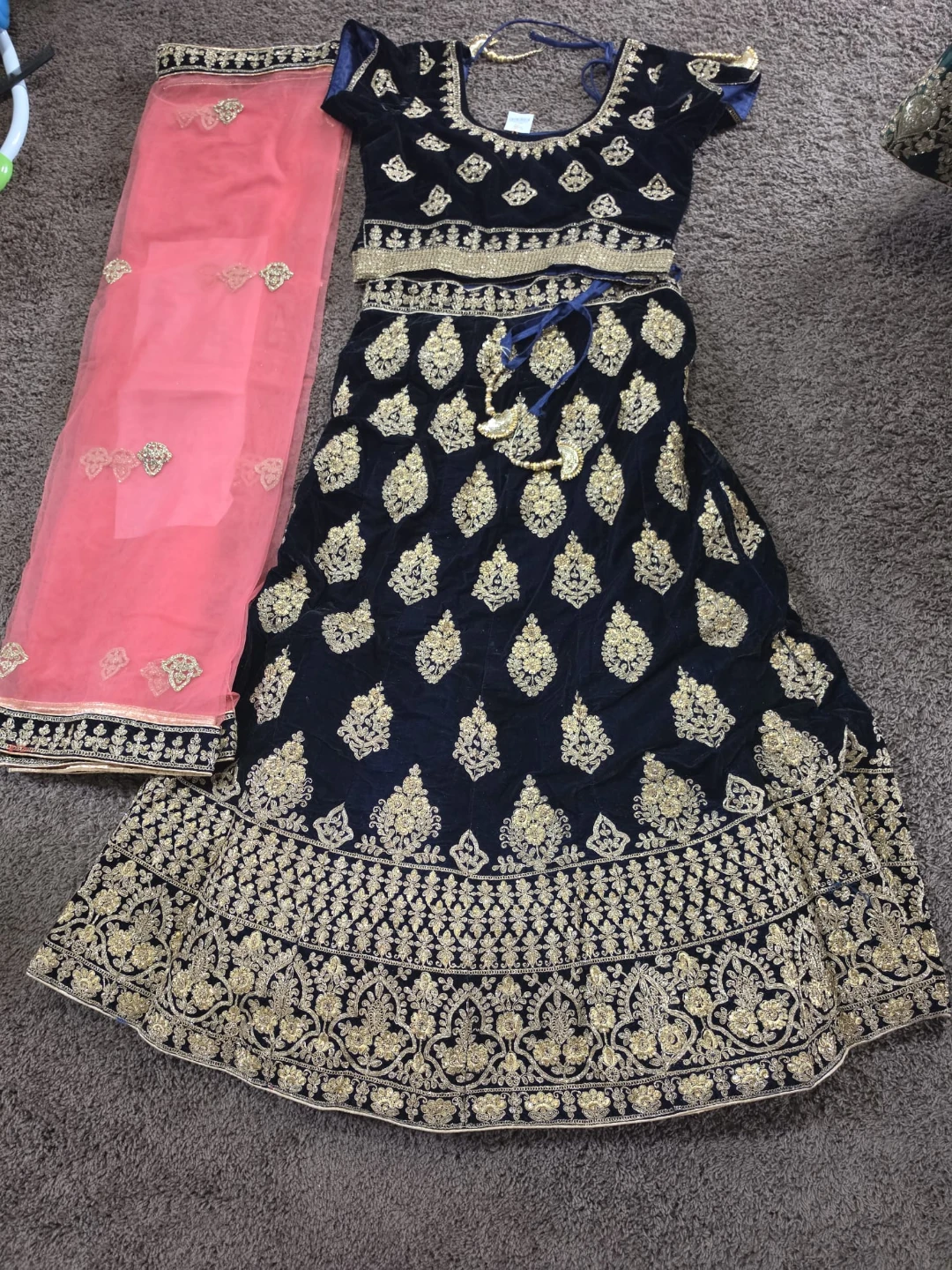 Embroidered Lehenga Choli with Dupatta - photo 4
