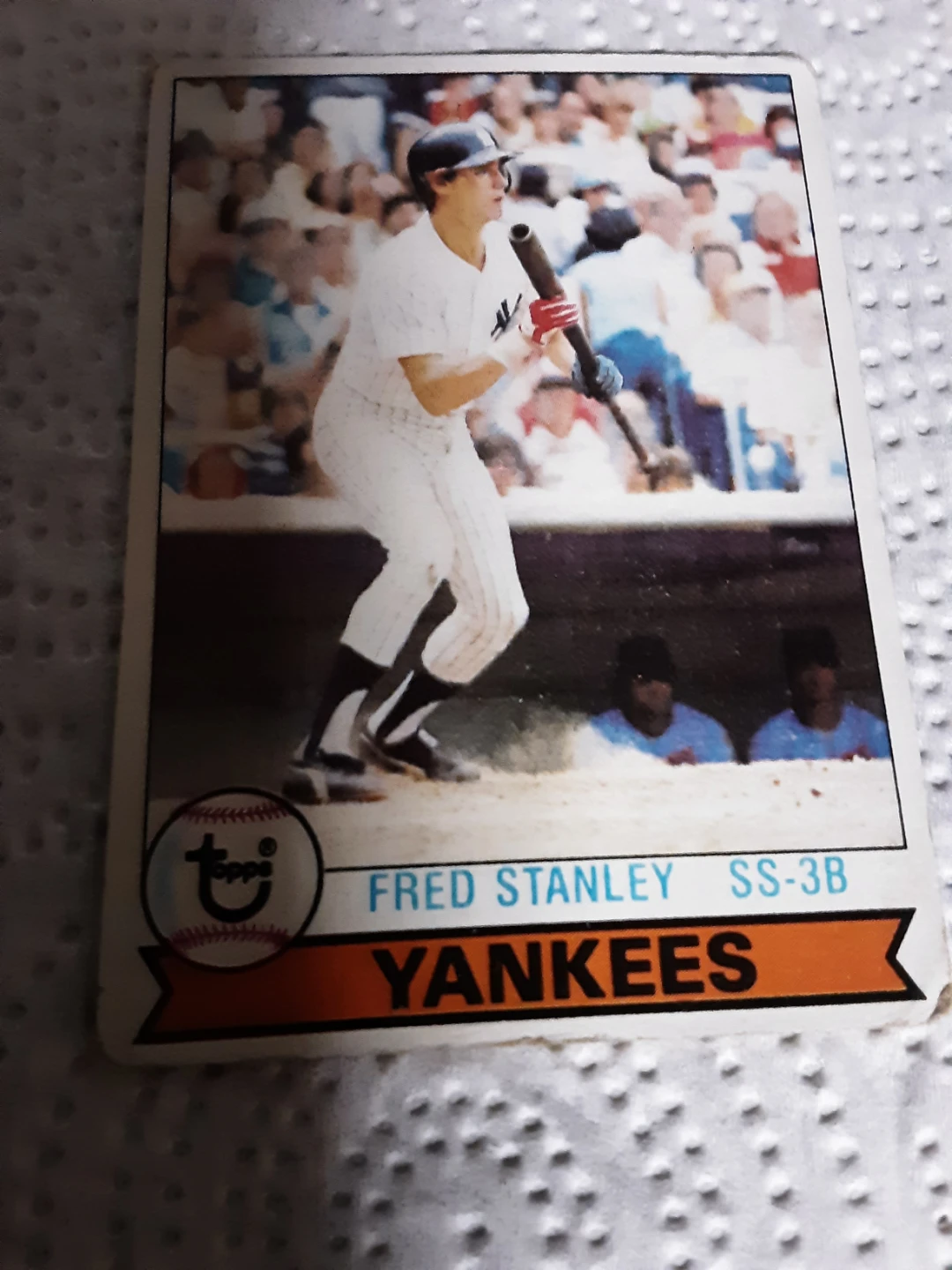 1986 Topps Baseball Card - Fred Stanley - Yankees SS-3B