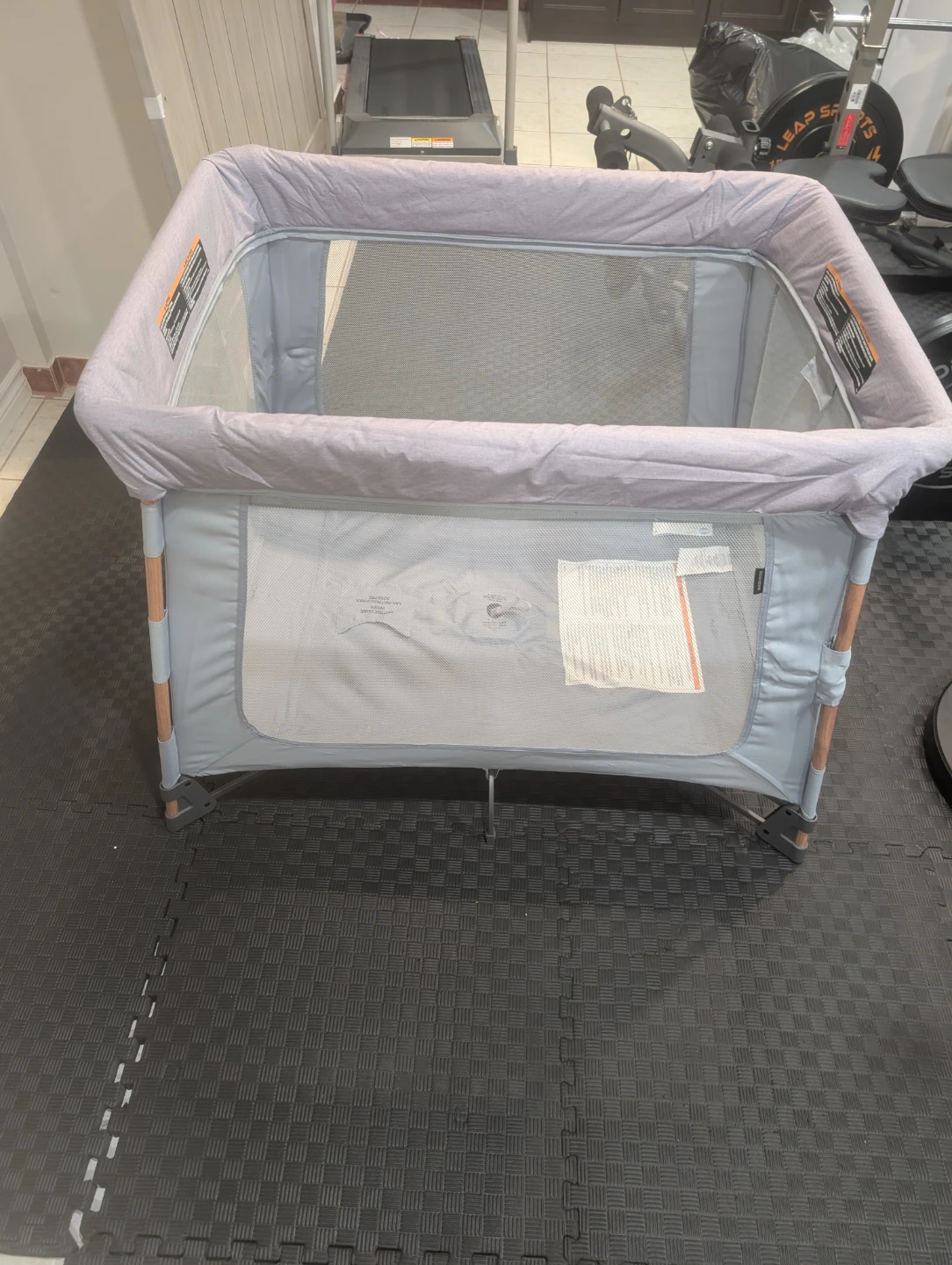 Grey Playpen with Travel Bag
