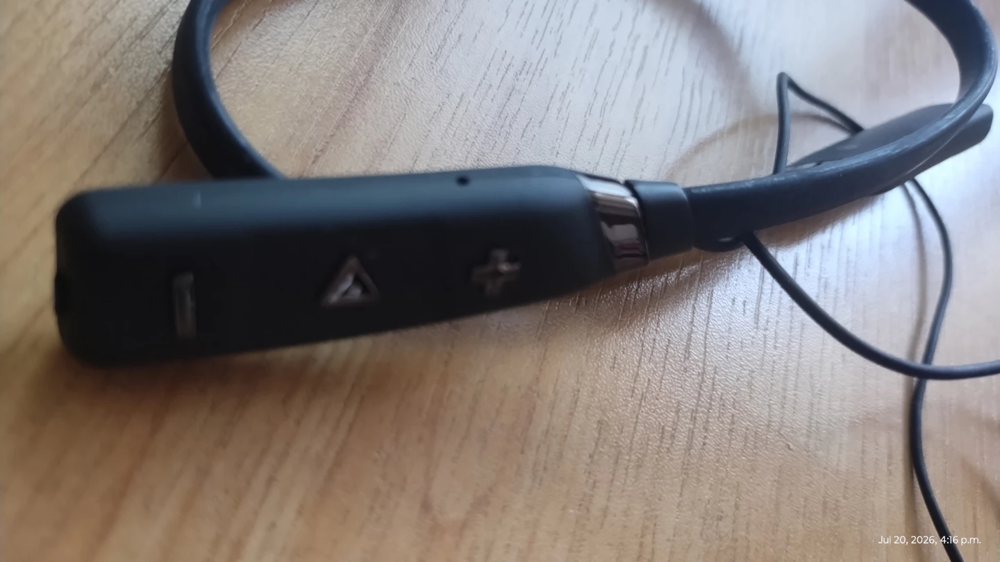 Bluetooth Wireless Neckband Earphones with Microphone – Black - photo 4
