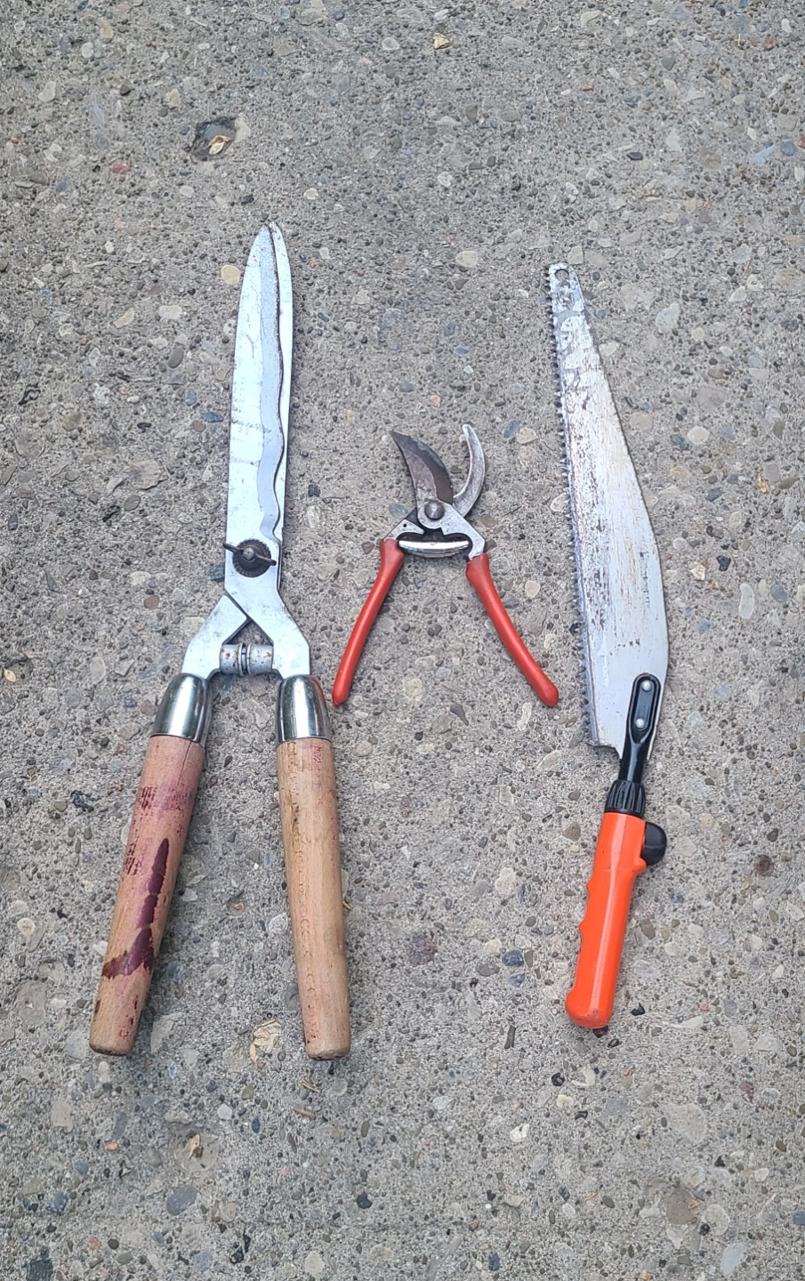 Garden Tools - Big & Small Shears & Saw
