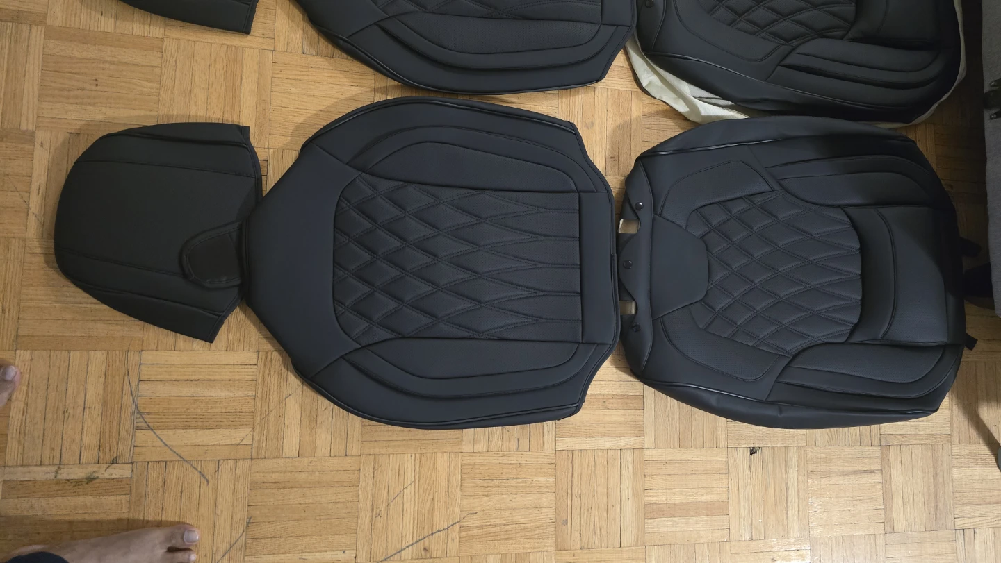Premium Car Seat Cover Series - Black - photo 2