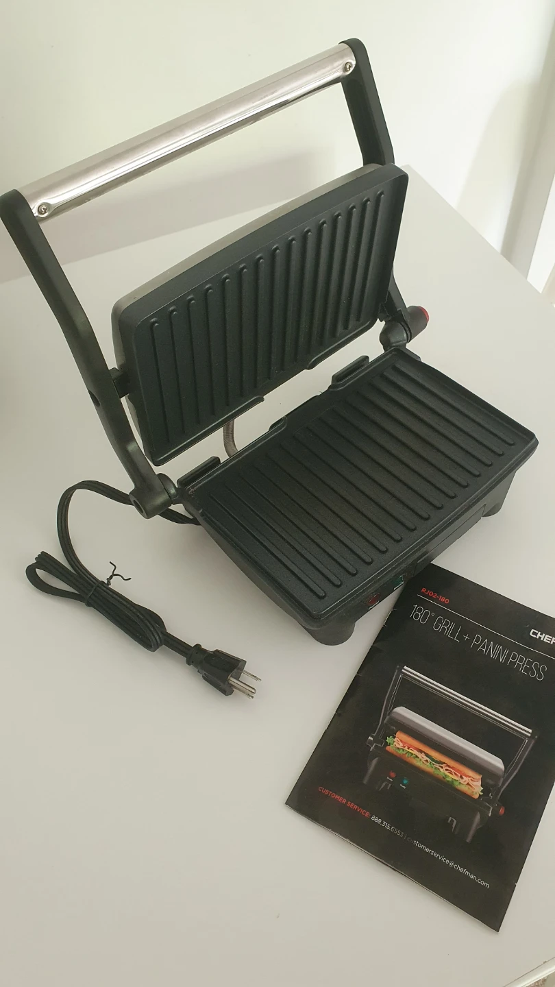 Chefman 180 Grill + Panini Press RJ02-180 - photo 2