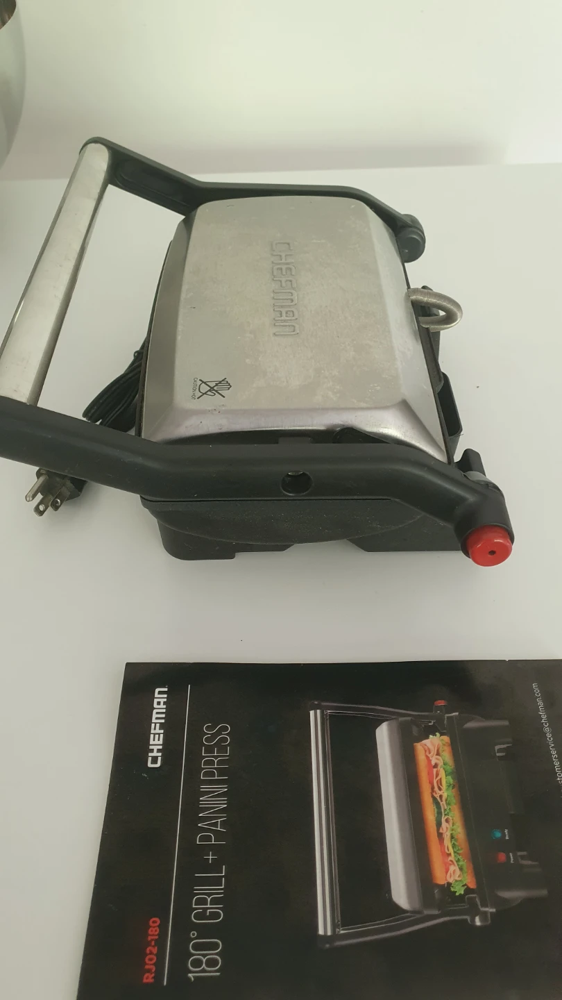 Chefman 180 Grill + Panini Press RJ02-180 - photo 4