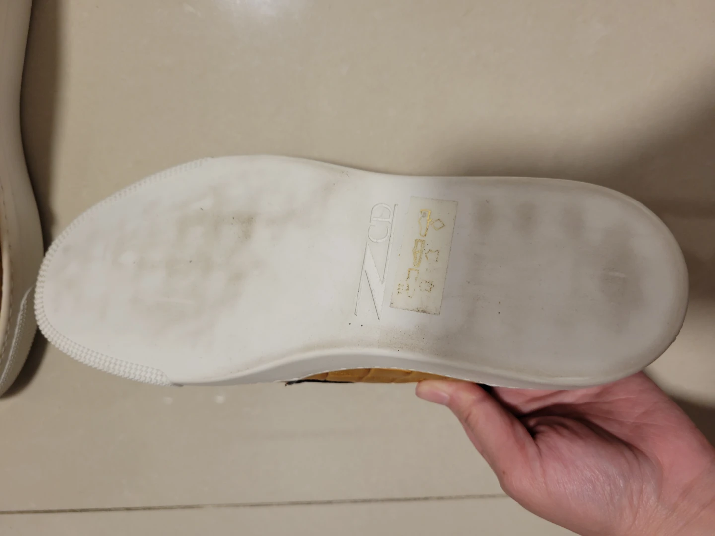 Brown Crocodile Embossed Slip-On Sneakers - Size 6 - photo 3