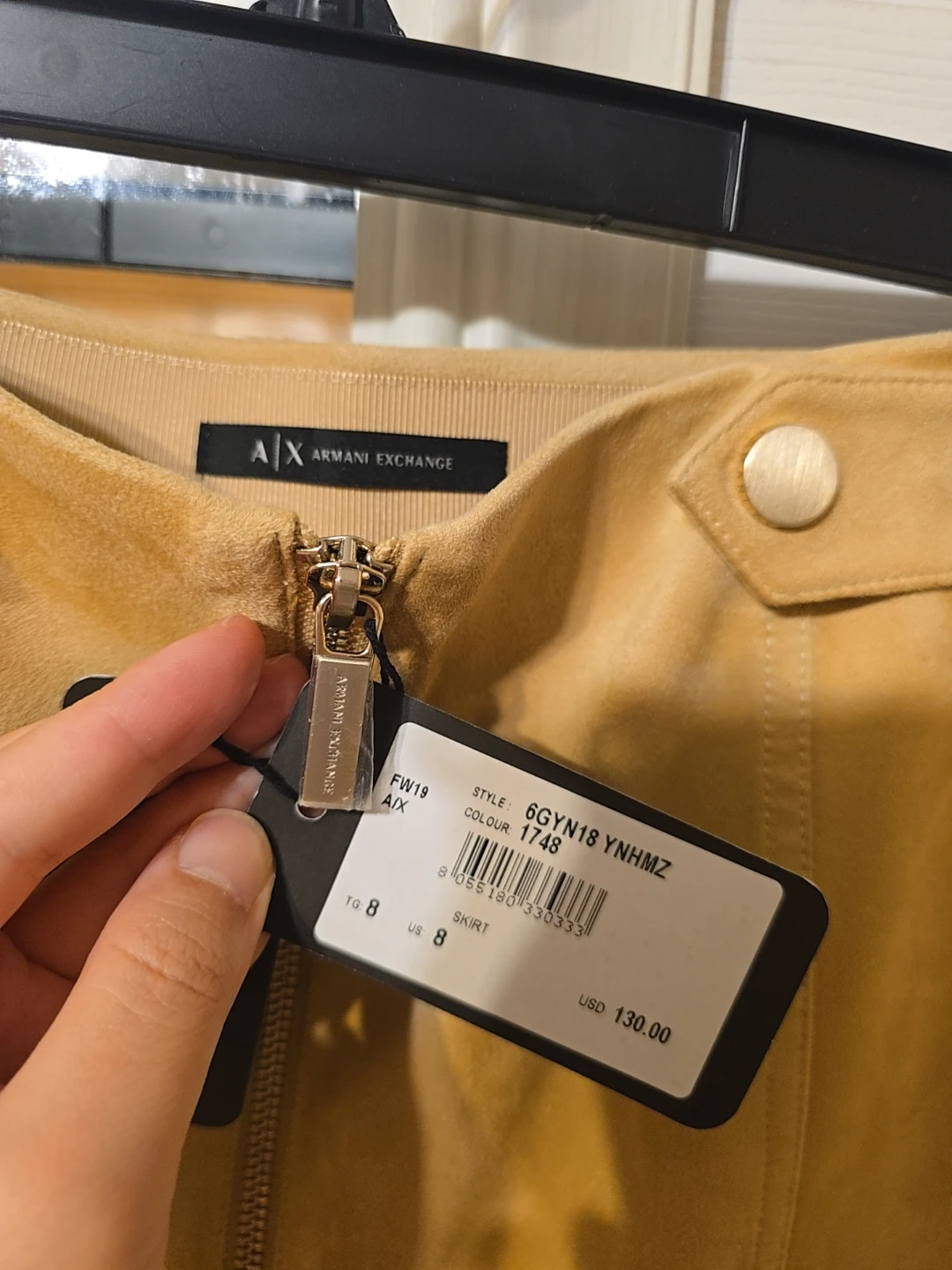 A|X Armani Exchange Suede Skirt - Size 8 - photo 2