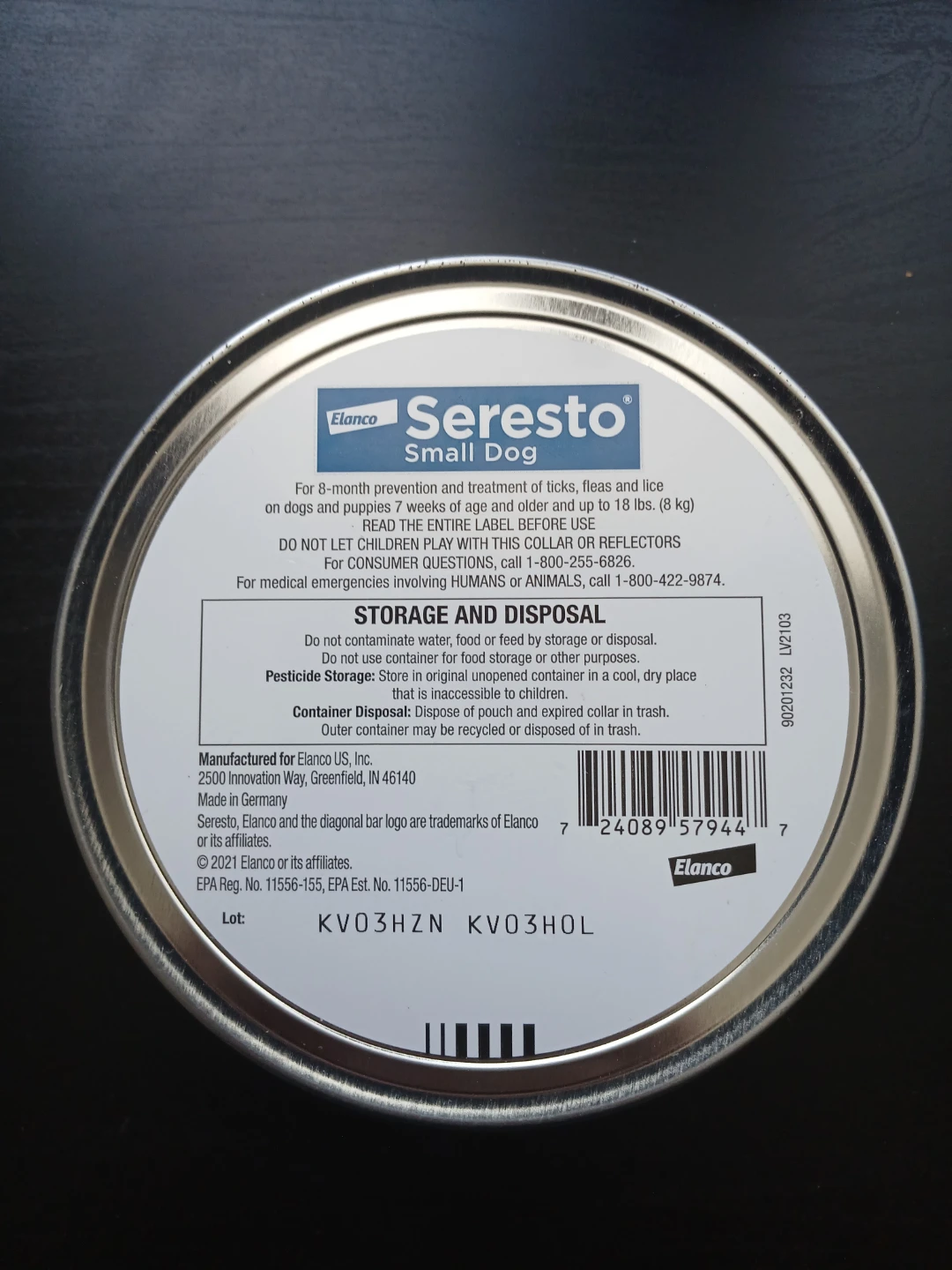 Seresto Flea & Tick Dog Collar - Small - photo 3