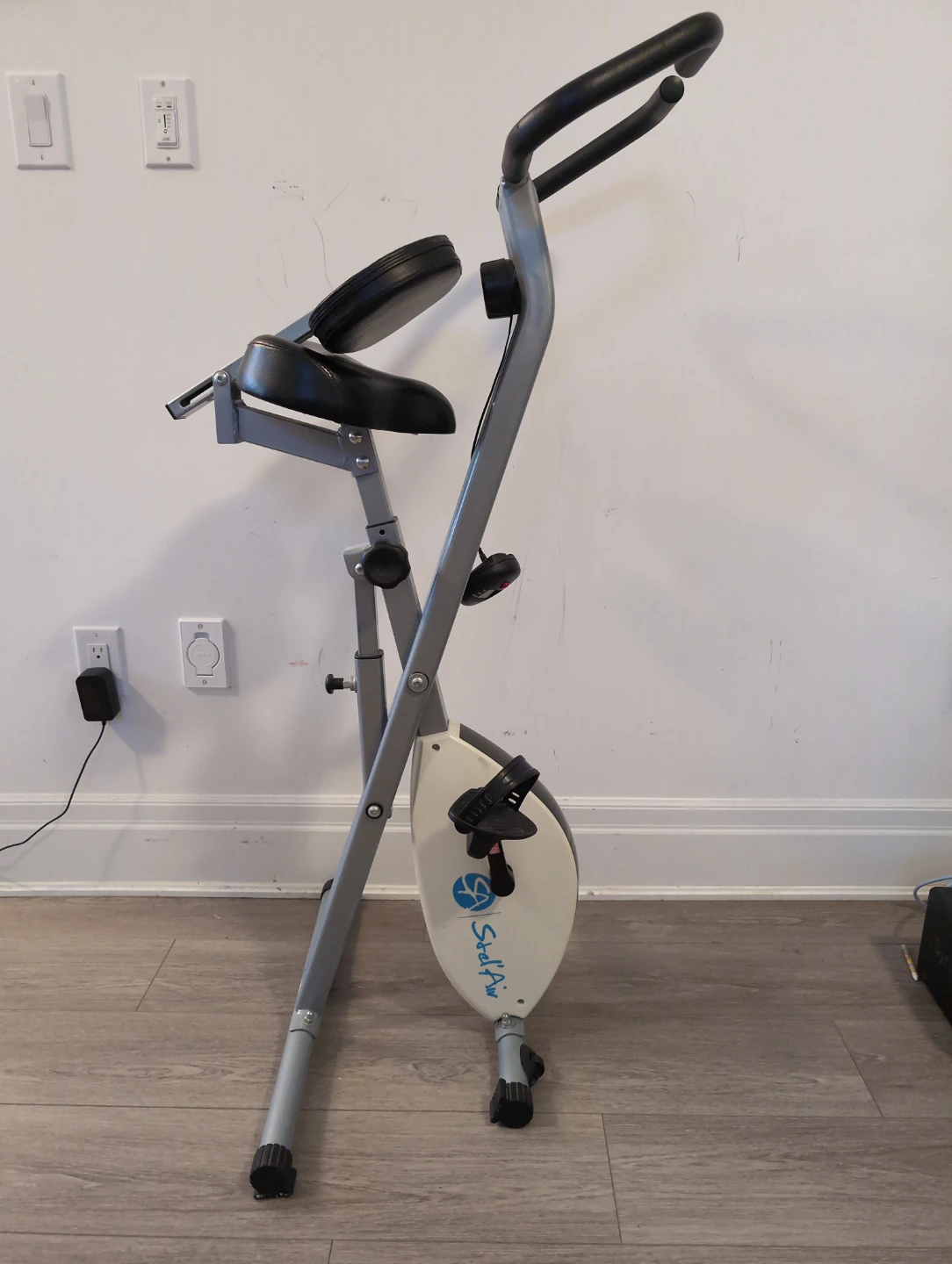 StelAir Folding Exercise Bike with Console and laptop tray - photo 4