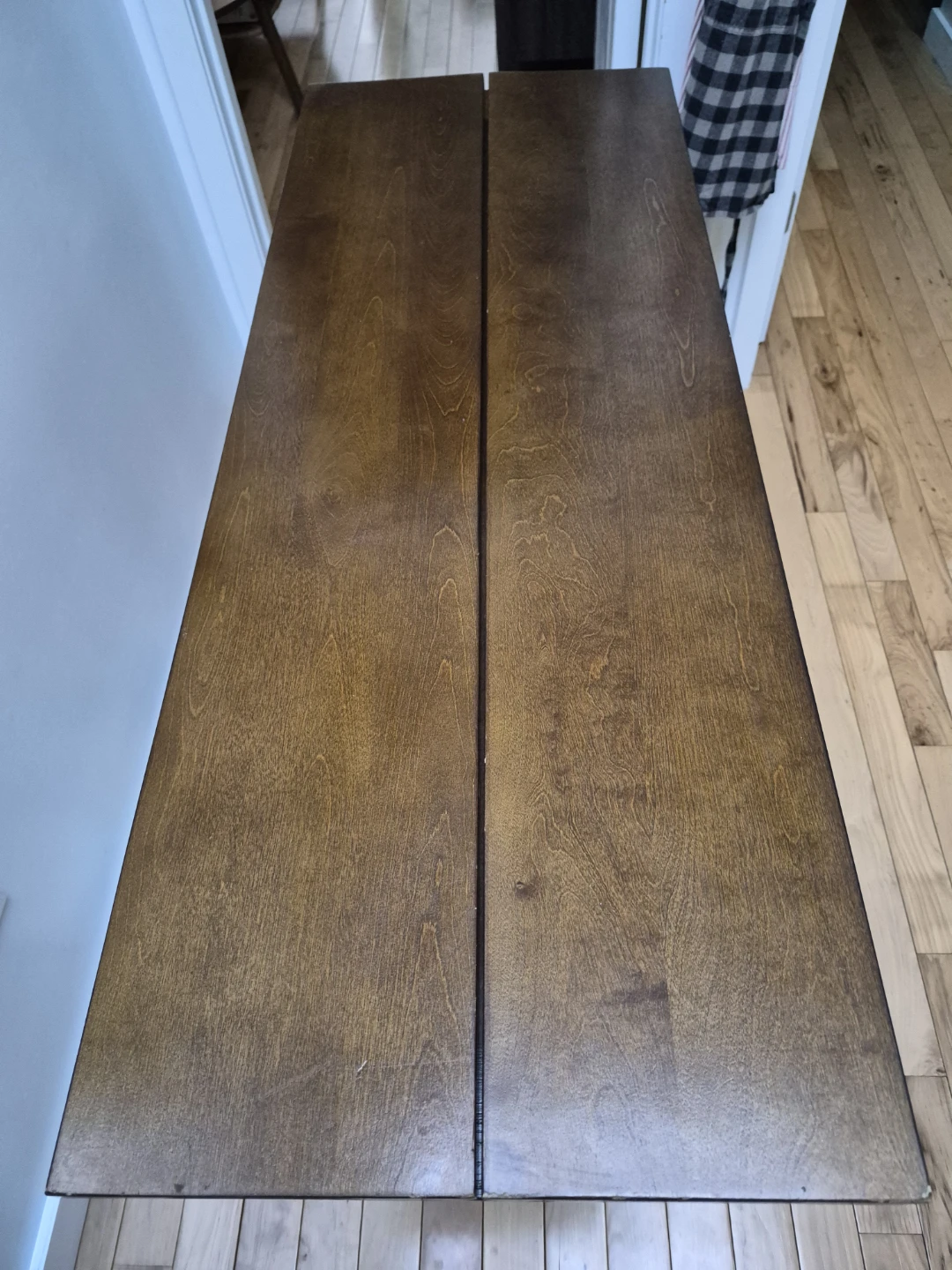Expandable Walnut Kitchen Table with Leaflets - photo 4