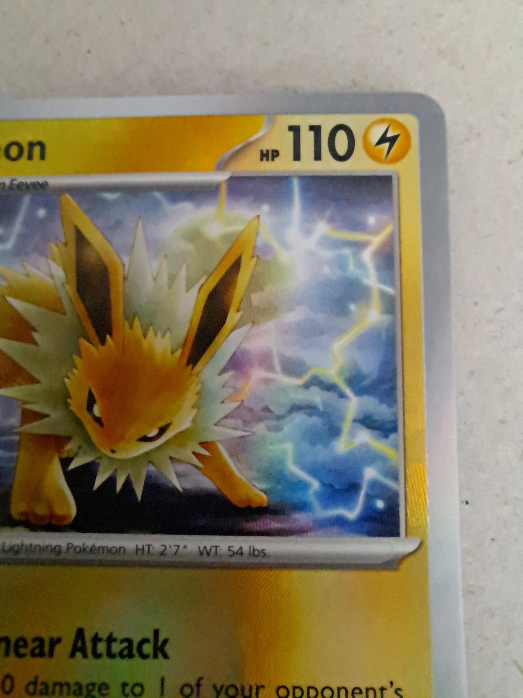 Jolteon Prismatic Evolution Masterball Pattern Pokemon single NM - photo 2