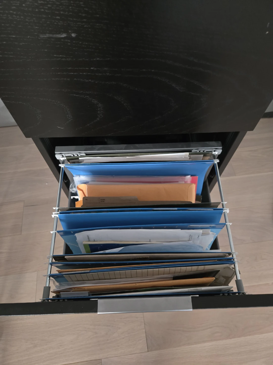 Black 3-Drawer Filing Cabinet - photo 5