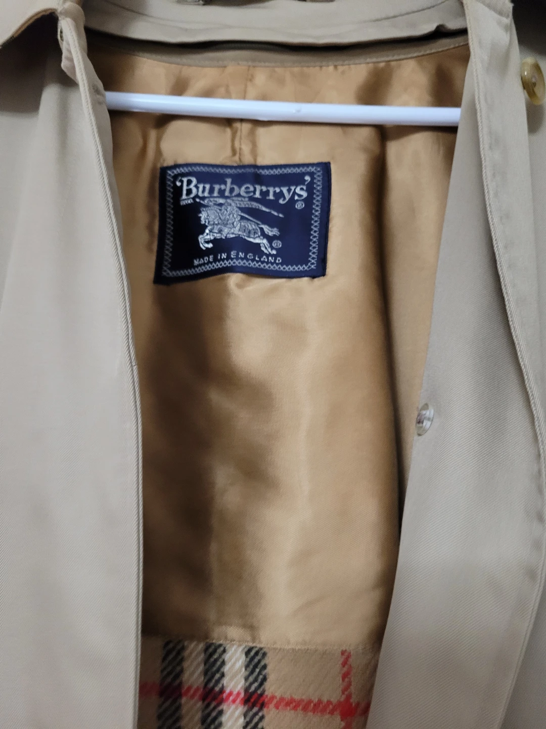 Burberry's Trench Coat with Nova Check Lining - photo 3