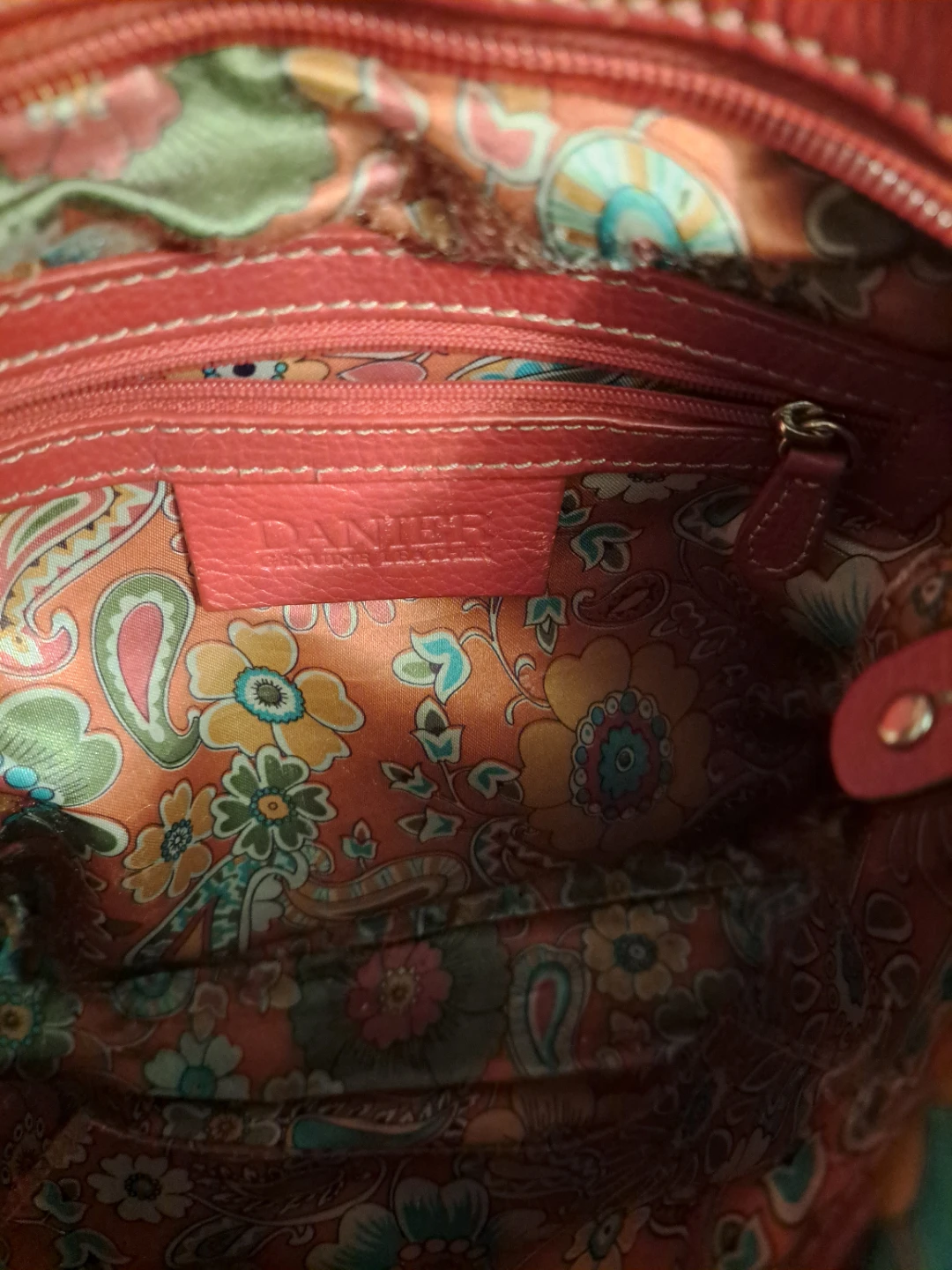 DANIER Red Leather Shoulder Bag - photo 3