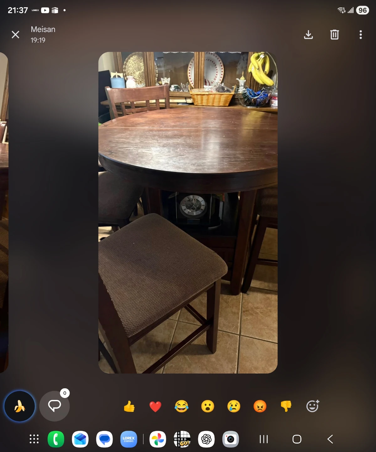 "Solid Wood Counter-Height Dining Set - photo 2