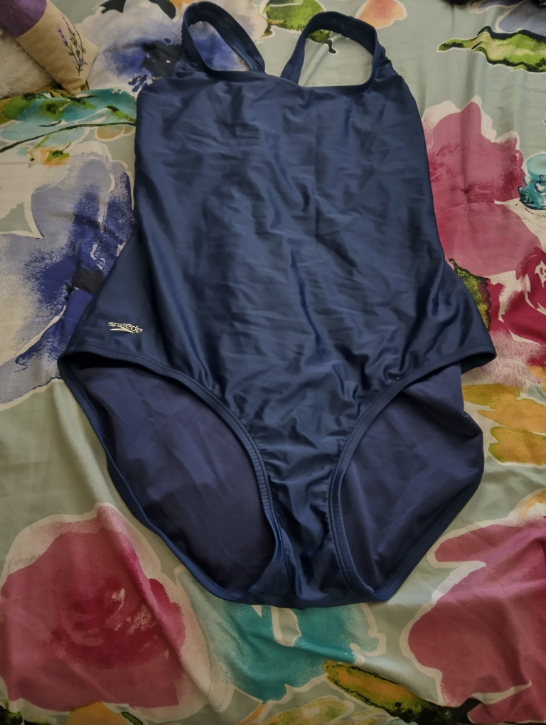Speedo Women's Navy Blue One-Piece Swimsuit