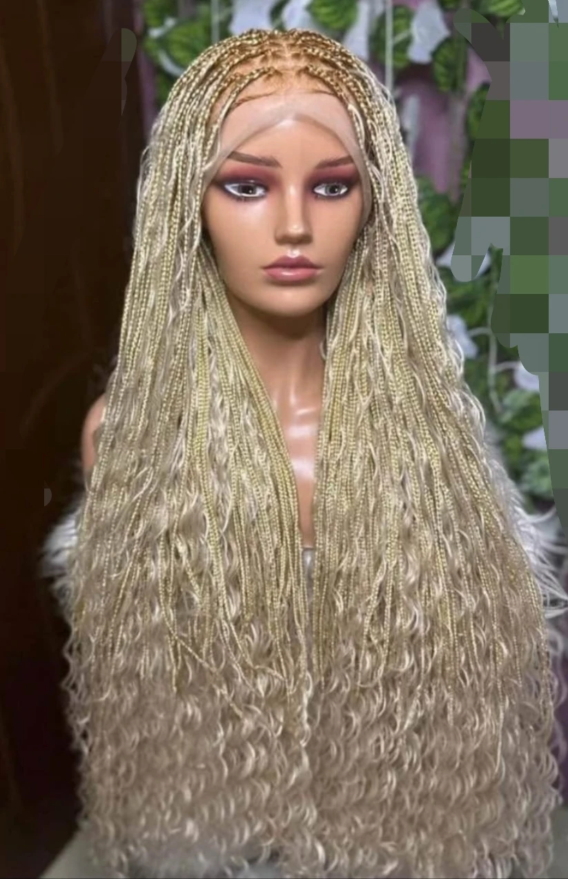 Blonde Braided Lace Front Wig