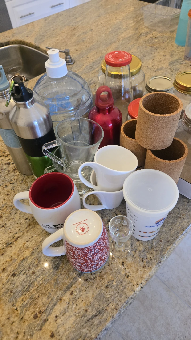 Assorted Drinkware and Storage Containers
