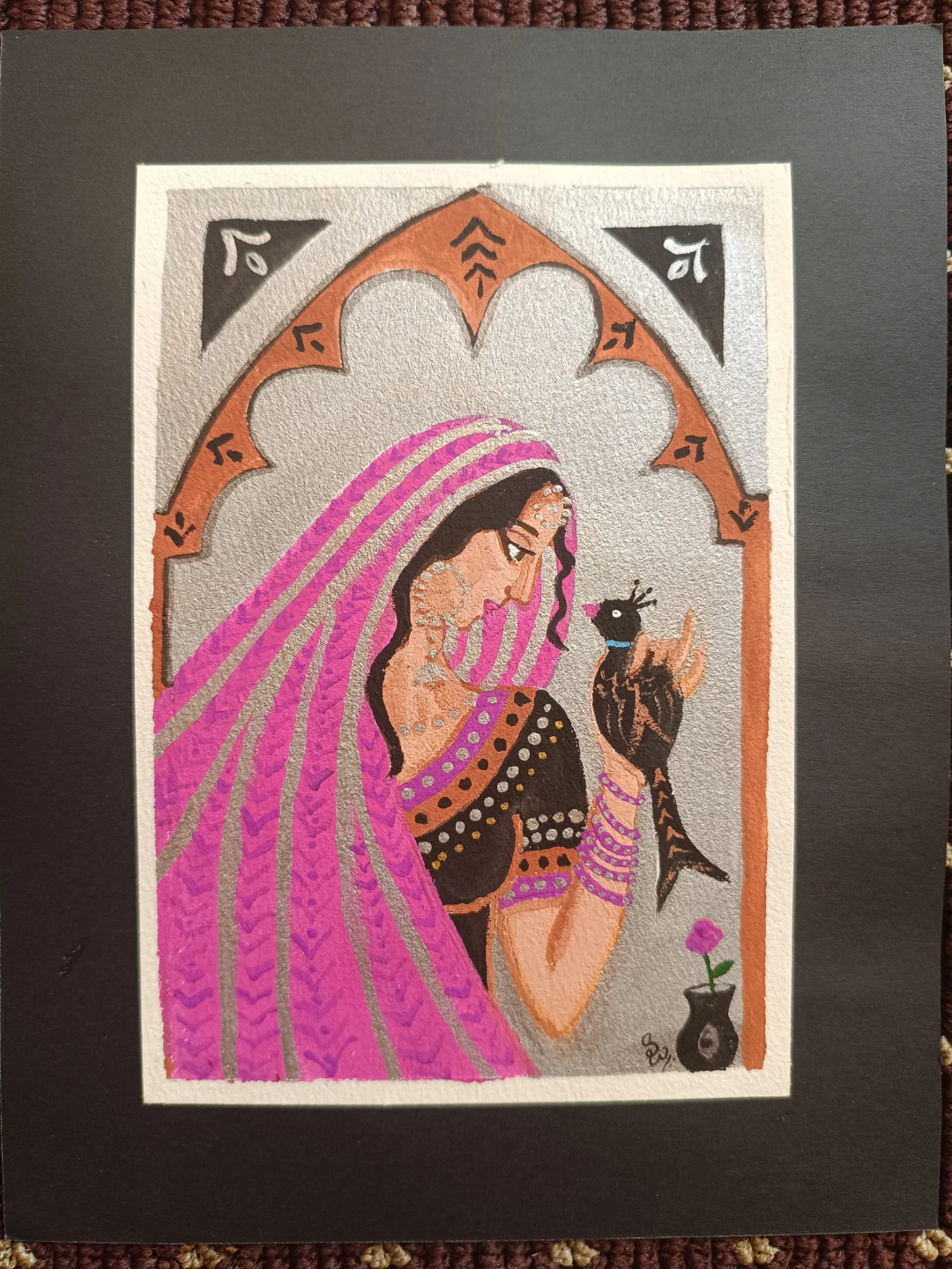 Hand Painted Moghal Miniature Cards - photo 2