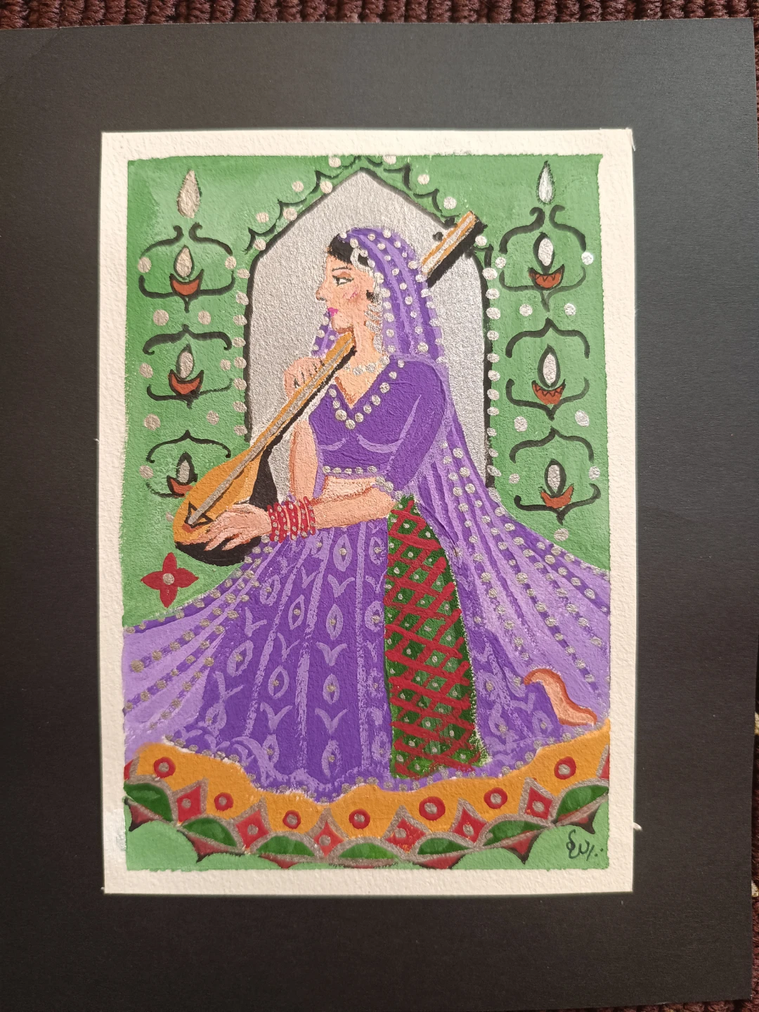 Hand Painted Moghal Miniature Cards - photo 3
