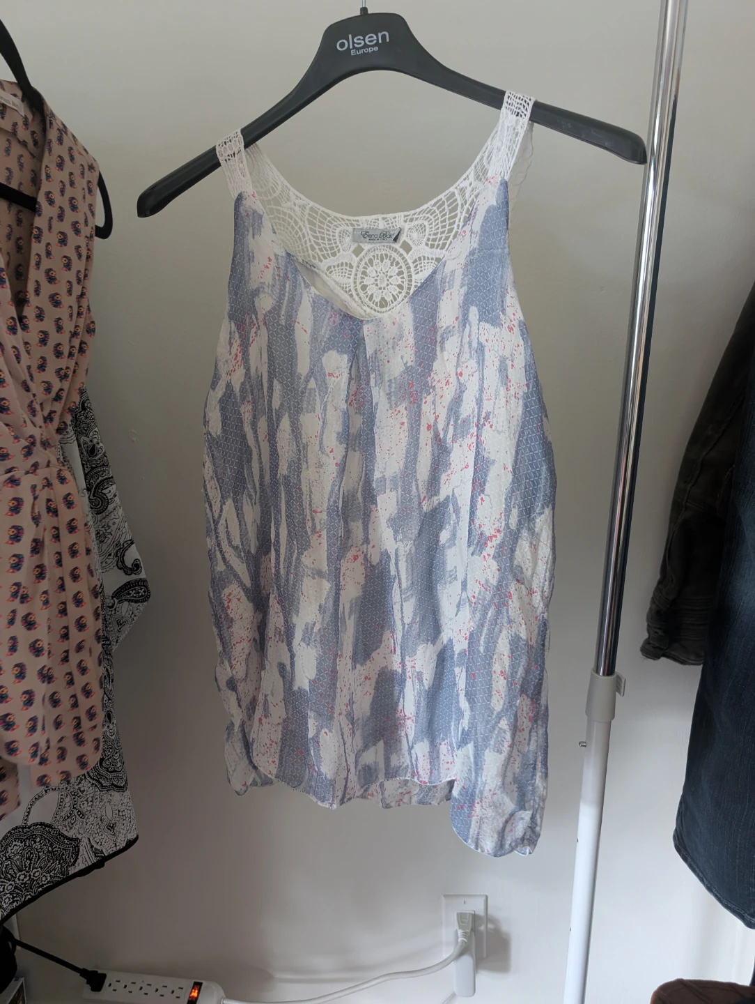 Elena Baldini Silk Blend Tank Top