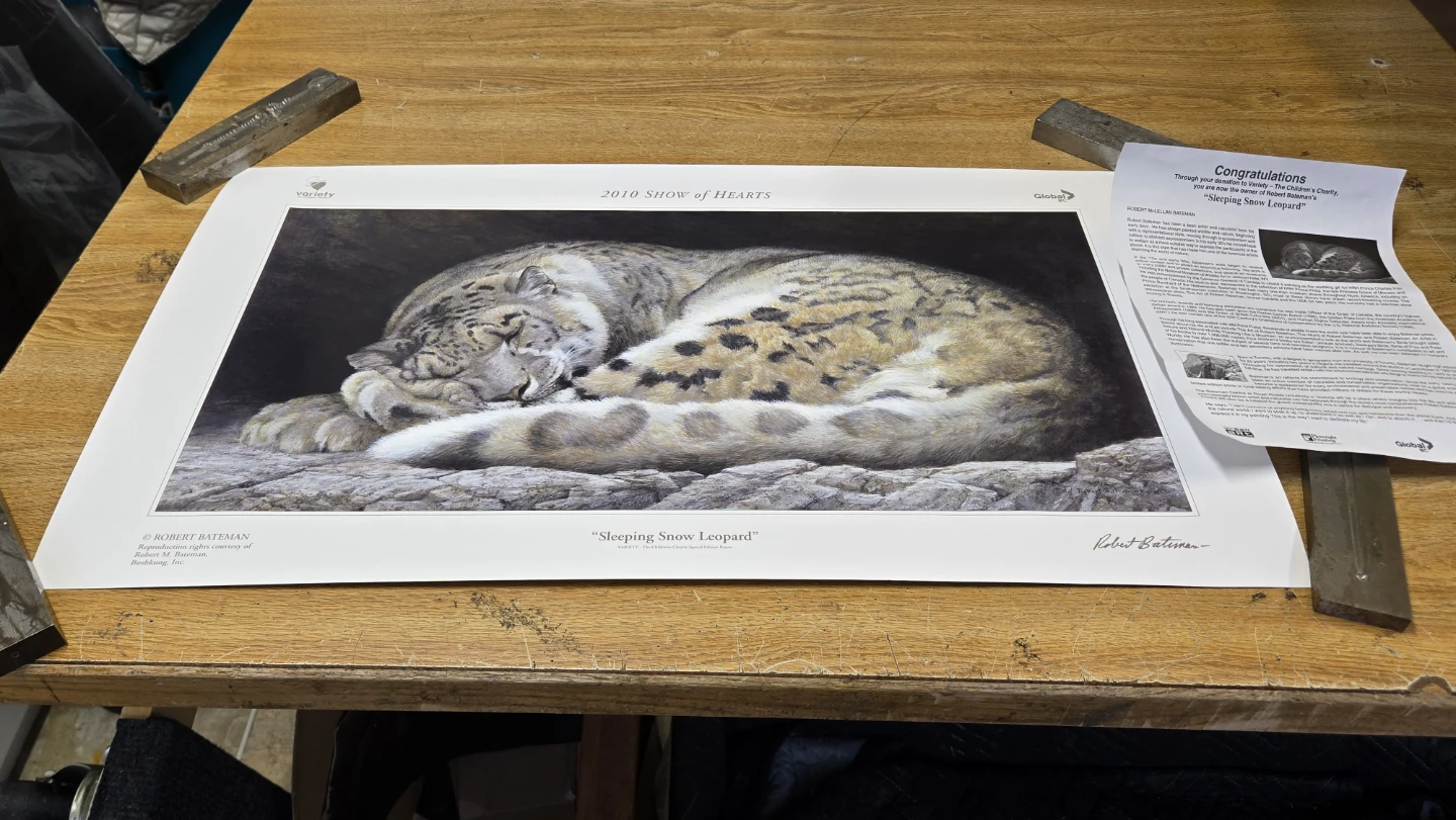 Robert Bateman "Sleeping Snow Leopard" Print