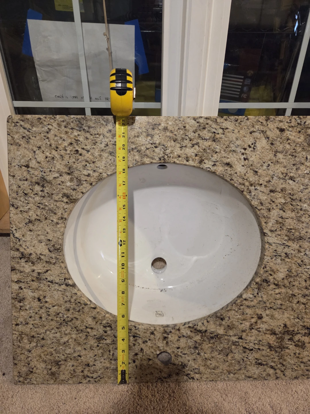 Granite Vanity Top with Oval Sink