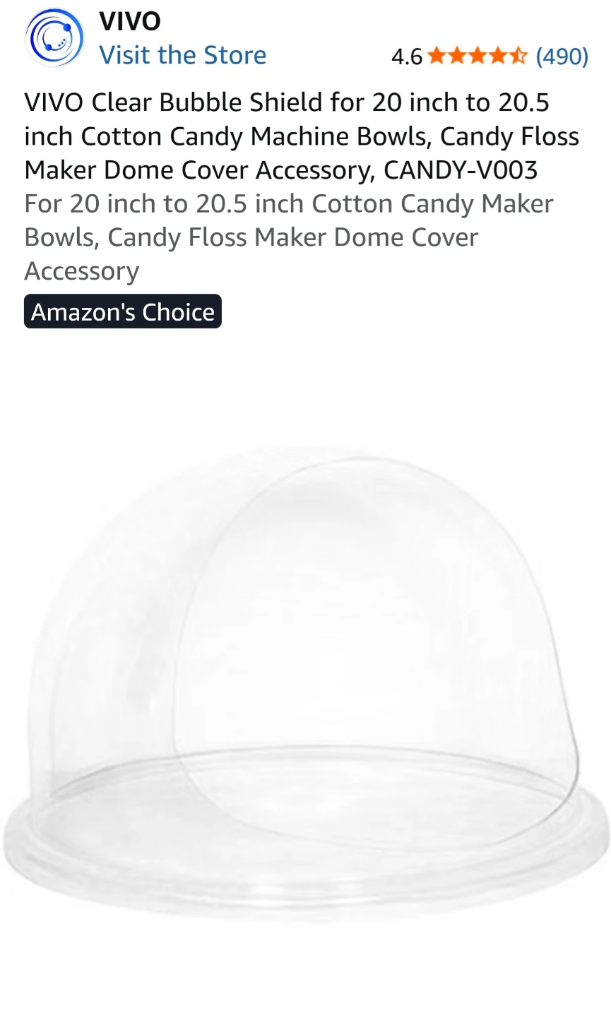 Commercial Cotton Candy Machine with Bubble Shield - photo 4