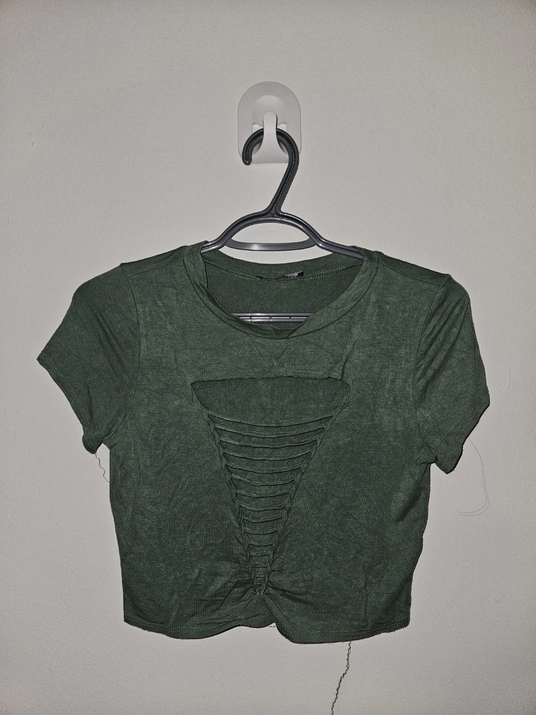 Fashion Nova Green Cut-Out Crop Top & pants