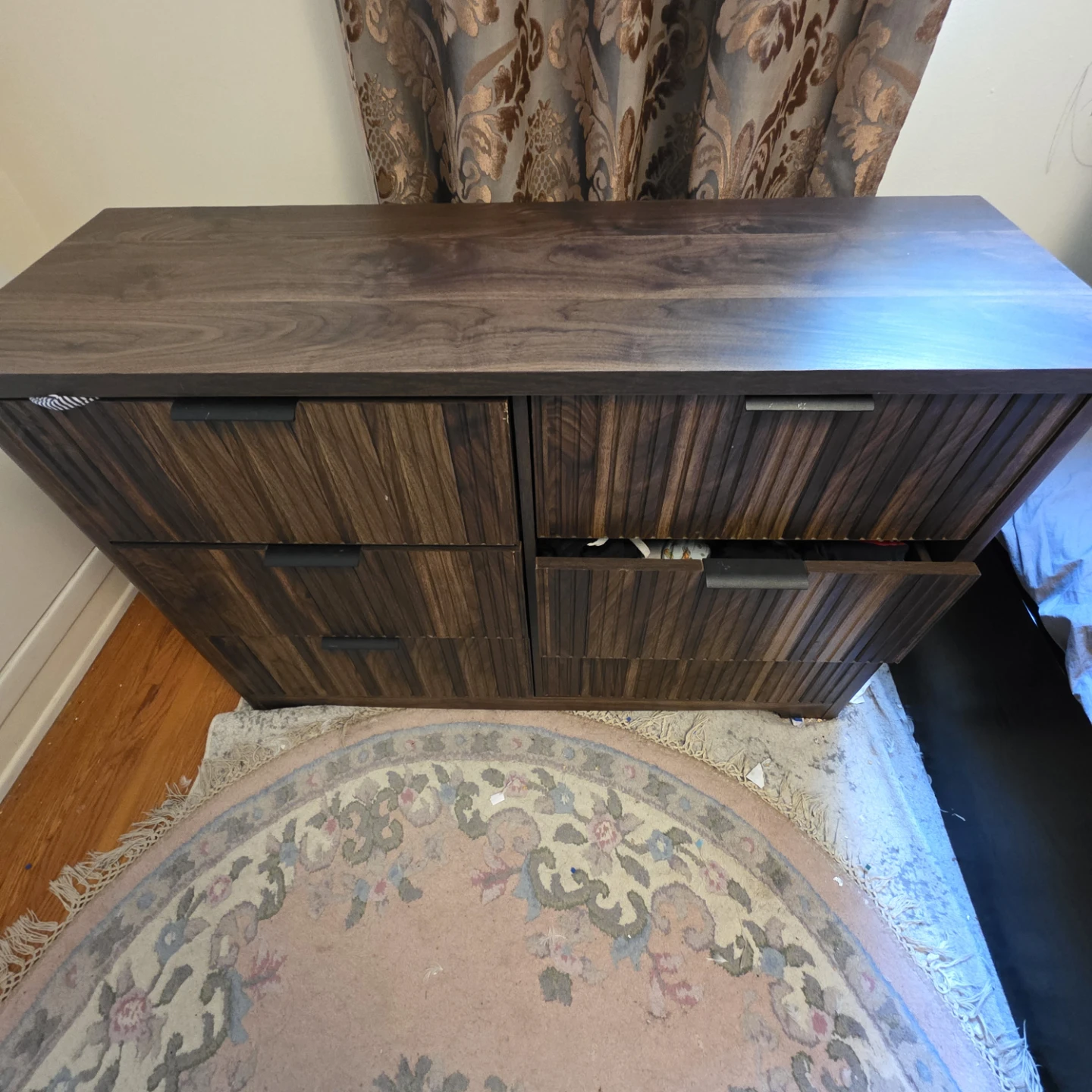 Dark Wood Dresser - 6 Drawer - photo 5