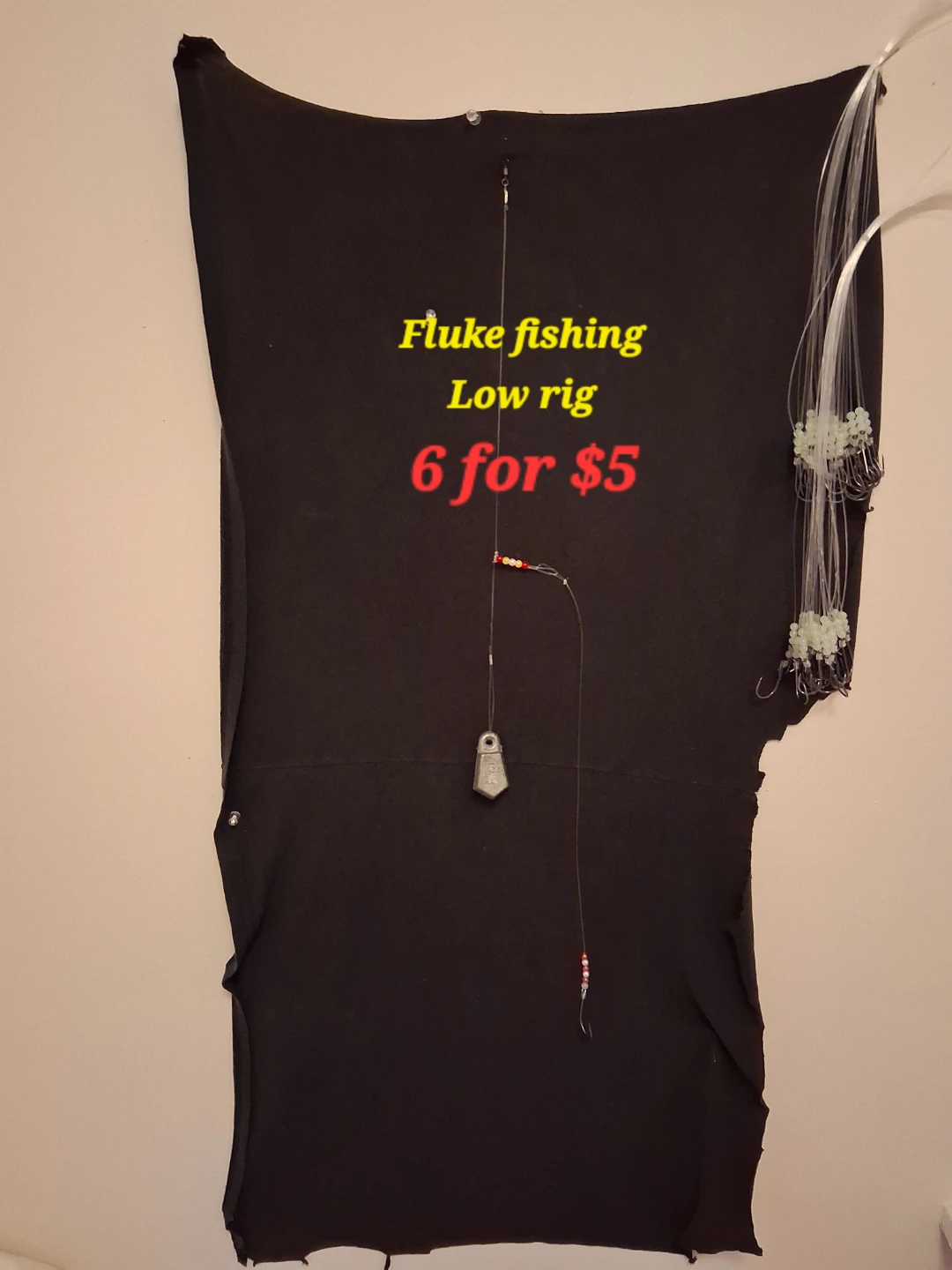 Low rig for Fluke fishing rig, 6 for $5 - photo 2