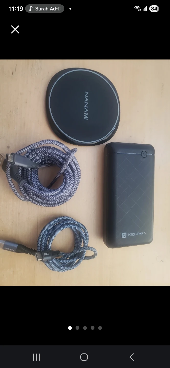 Portronics Power Bank and Nanami Wireless Charger