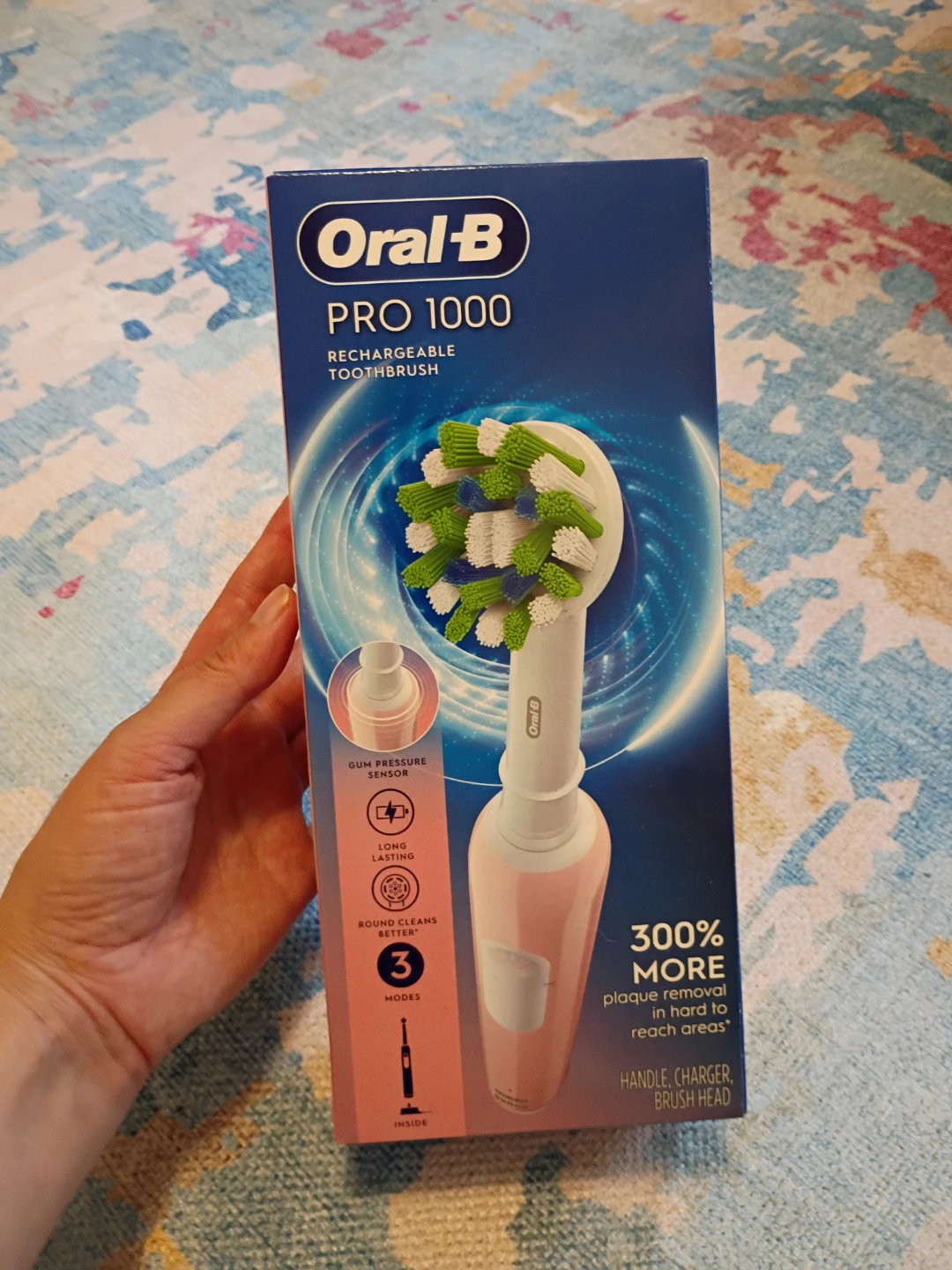 Oral-B Pro 1000 Rechargeable Toothbrush Pink