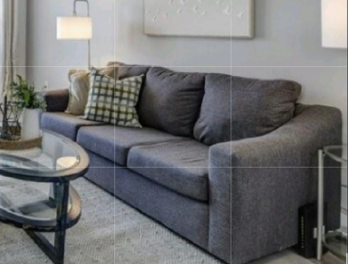 Grey Fabric Sofa