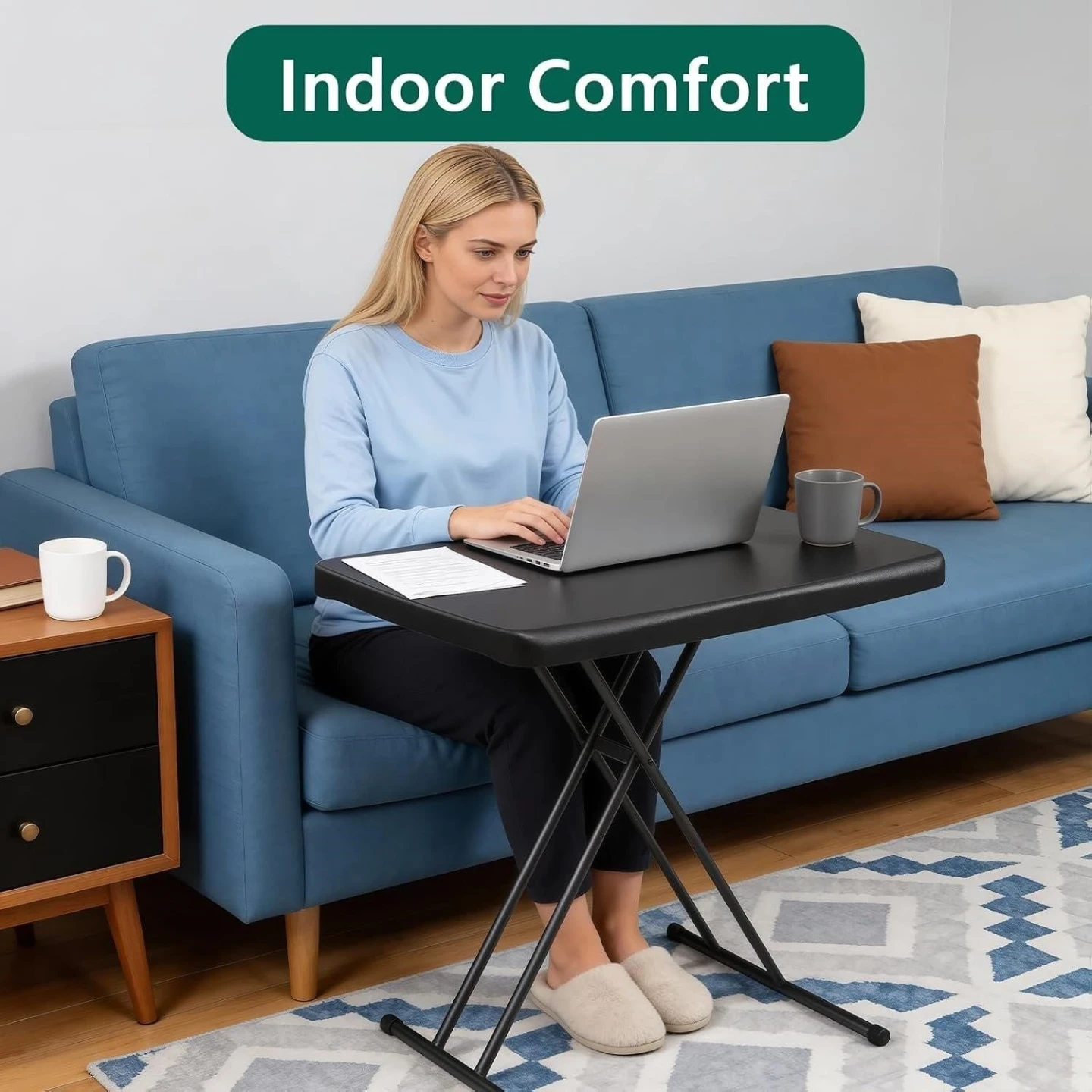 Adjustable Height Folding Table - photo 3