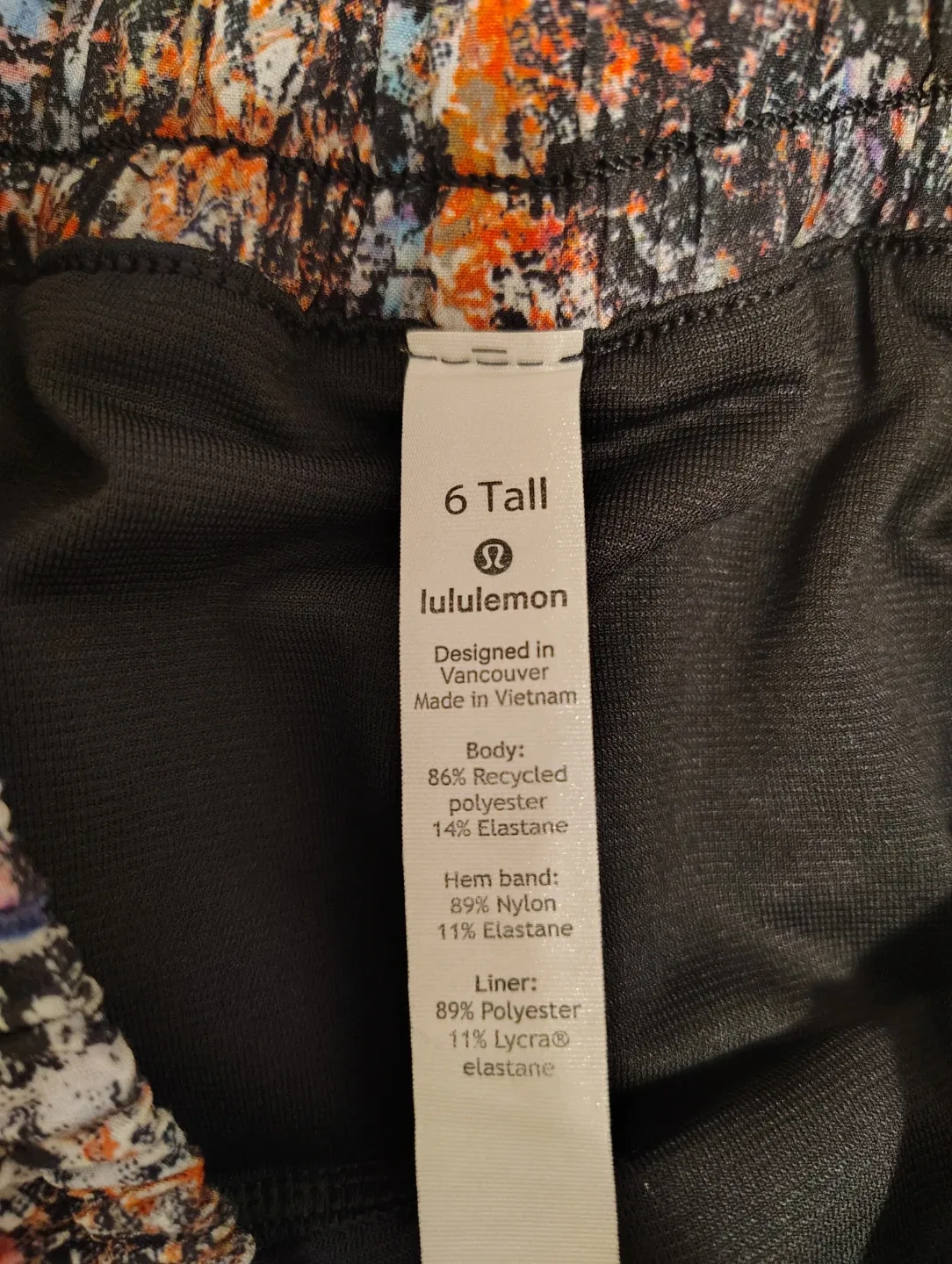lululemon athletica Multicolor Abstract Print Athletic Shorts - photo 5