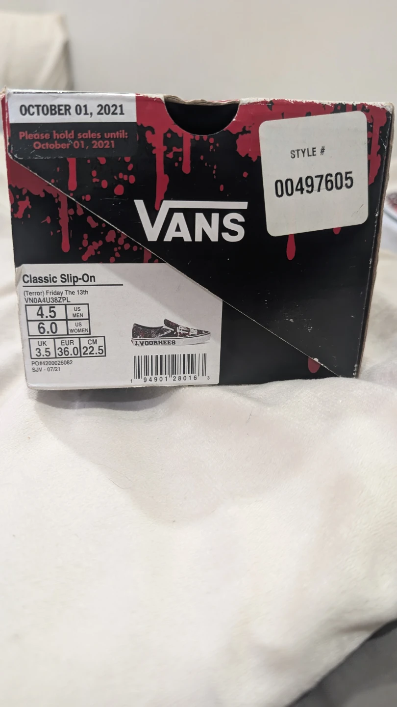 Vans Classic Slip-On Friday The 13th House of Terror Shoes - photo 4