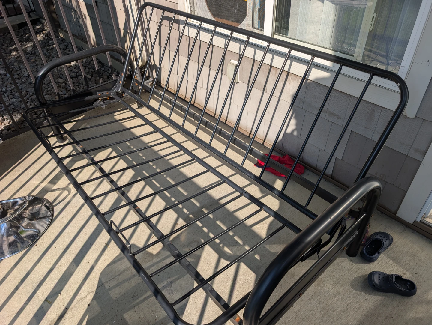 Black Metal Futon Frame