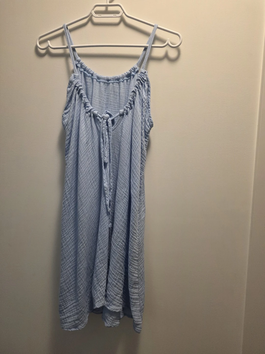 Light Blue Gauze Cover-Up Dress - Size L