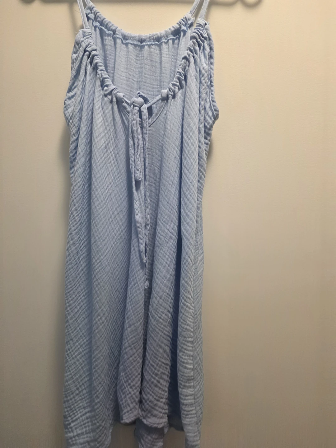 Light Blue Gauze Cover-Up Dress - Size L - photo 2