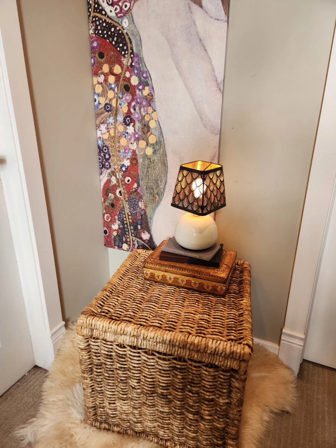 Woven Storage Basket with Lid